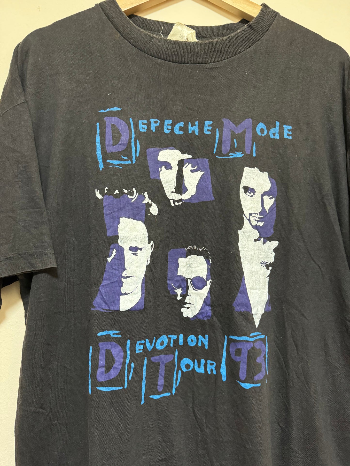 Vintage 1993 Depeche Mode Devotion Germany Tour Promo T Shirt XL