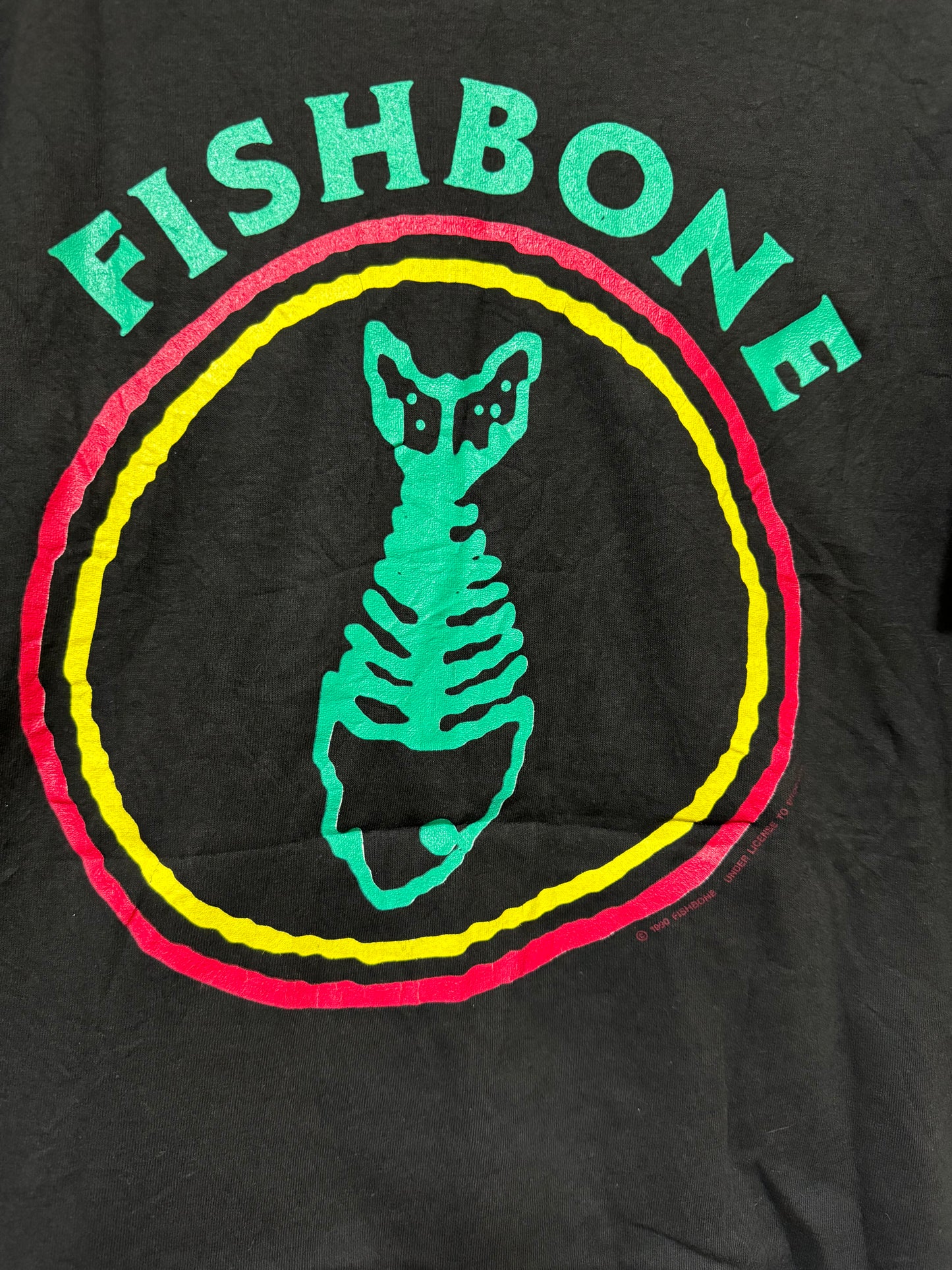 Vintage 1991 Fishbone Reality Surrounding Promo Original T Shirt