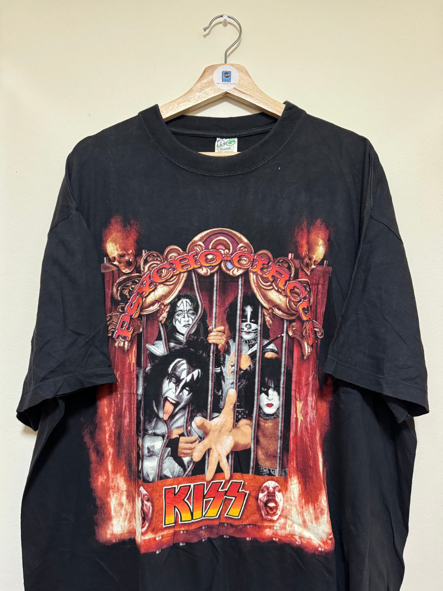 Vintage 90s Kiss Psycho Circus Europe Tour Promo T Shirt XL