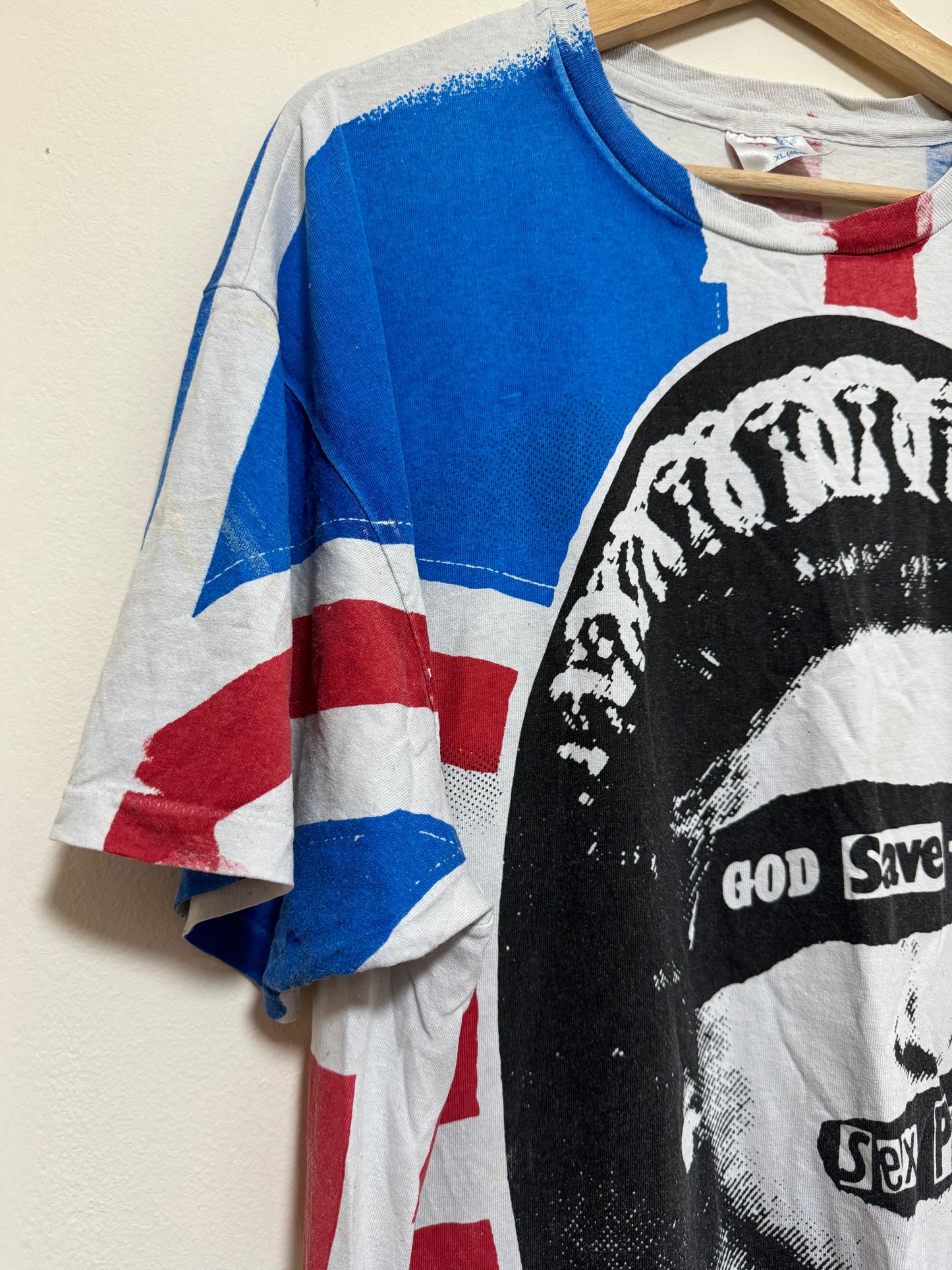 Vintage 90s Sex Pistols God Save The Queen Fifth Column Hanes XL