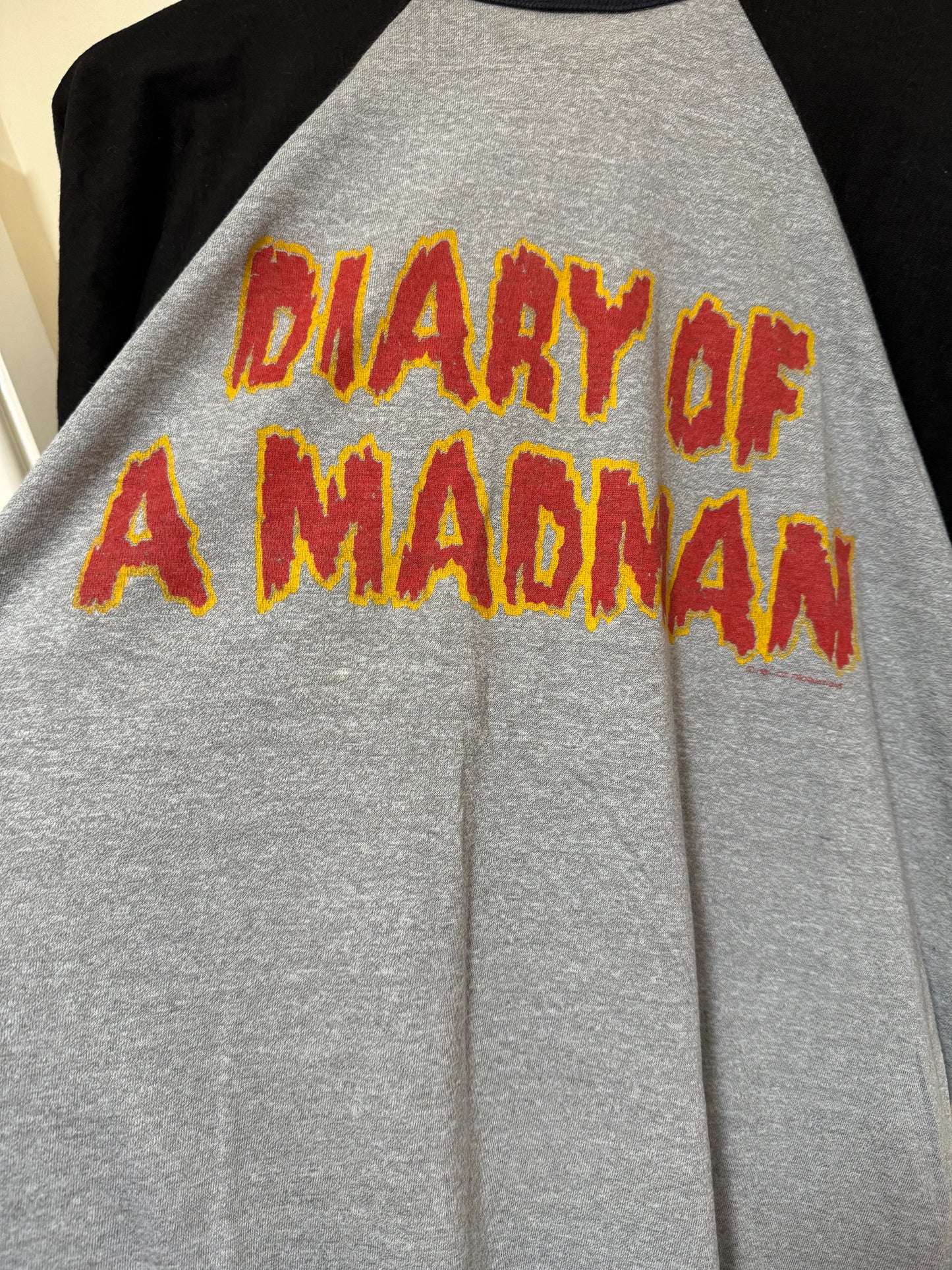 Vintage 1981 Ozzy Osbourne Diary Of A Madman Original Long Sleeve T Shirt