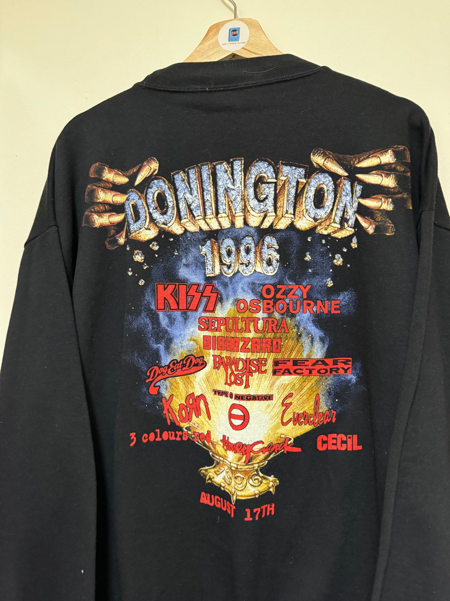 Vintage 1996 Donington Festival Original Sweatshirt XL