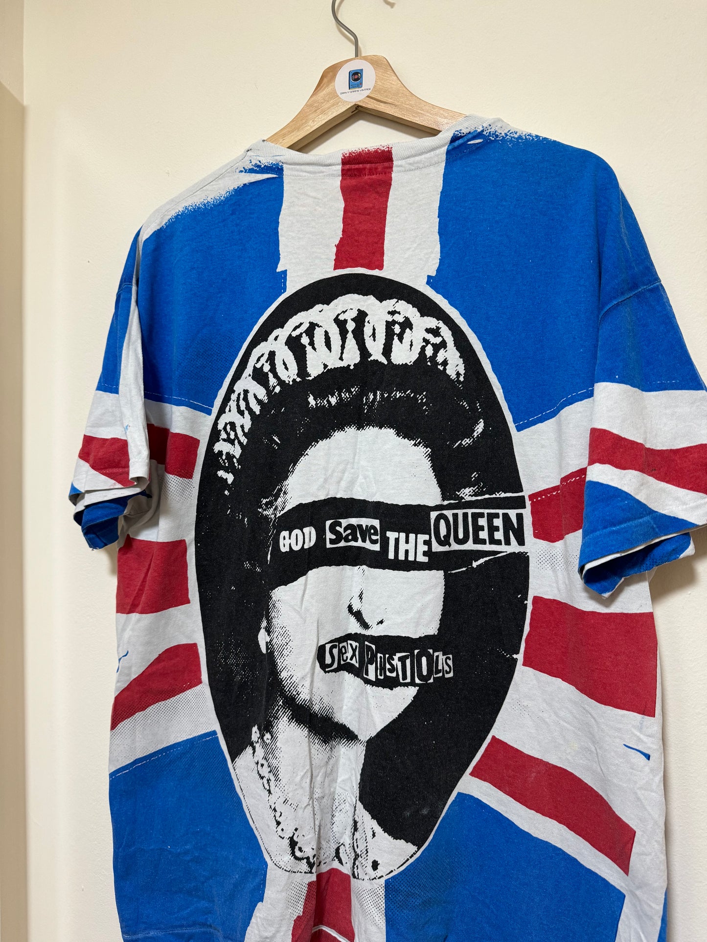 Vintage 90s Sex Pistols God Save The Queen Fifth Column Hanes XL