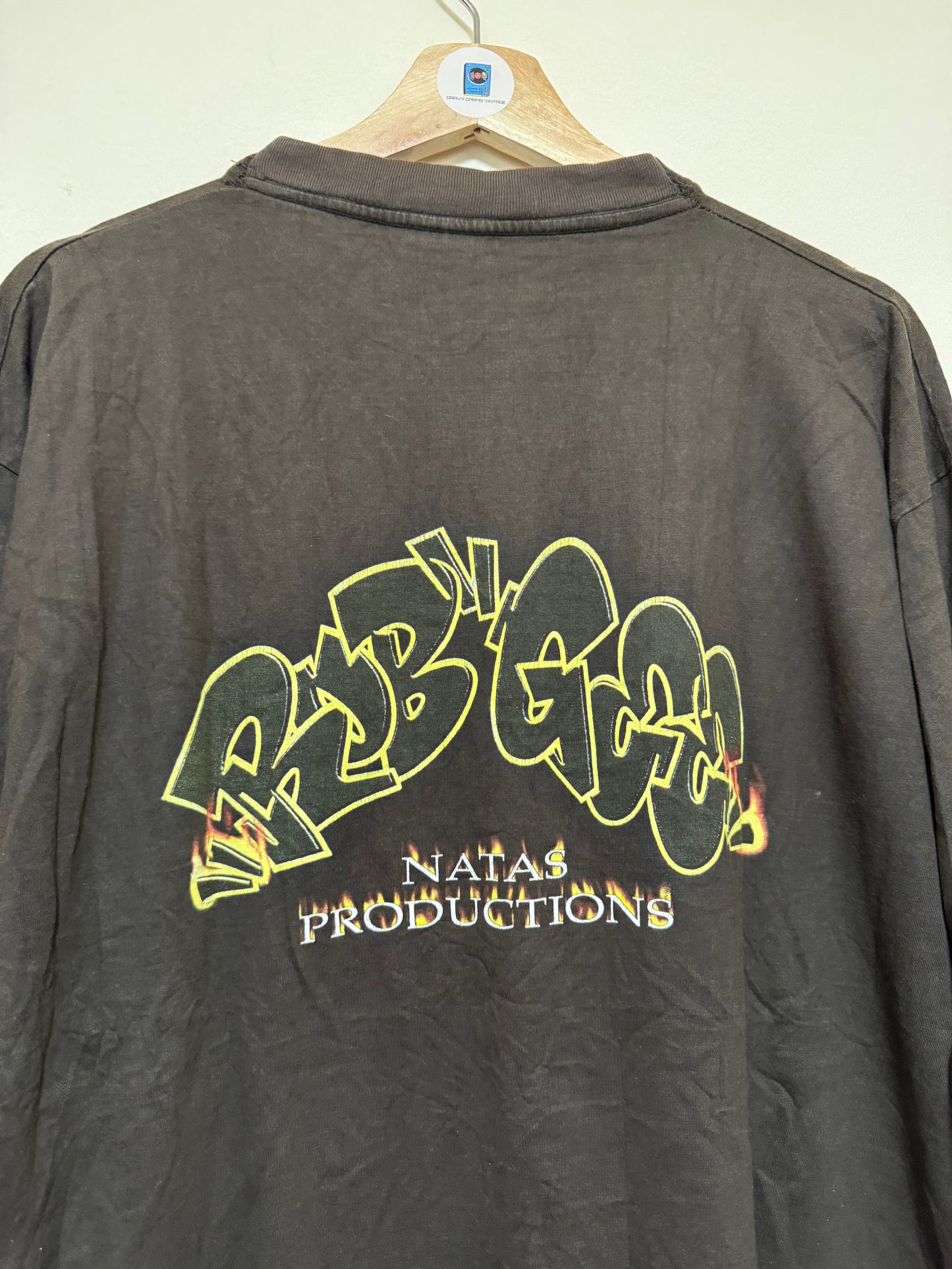 Vintage 90s Rob Gee Natas Productions Original Longsleeve T Shirt XL