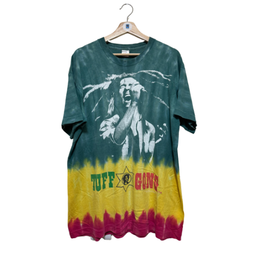 Vintage 90s Bob Marley Tuff Gong Tie Dye T Shirt XL