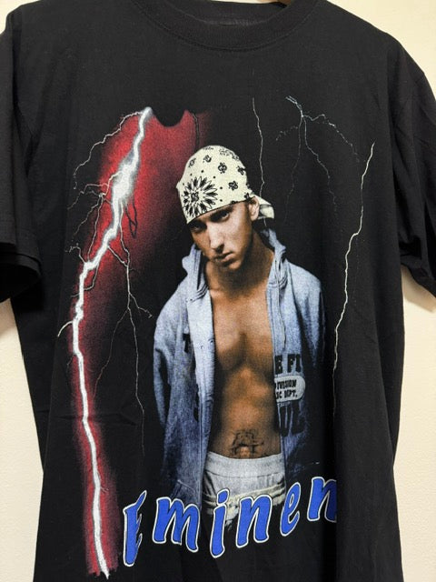 Vintage 90s Eminem Original Rap T-Shirt Tee Europe Promo, MEDIUM