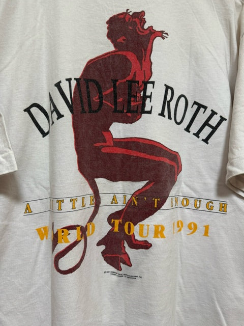 Vintage 1991 David Lee Roth Original World Tour T Shirt Medium