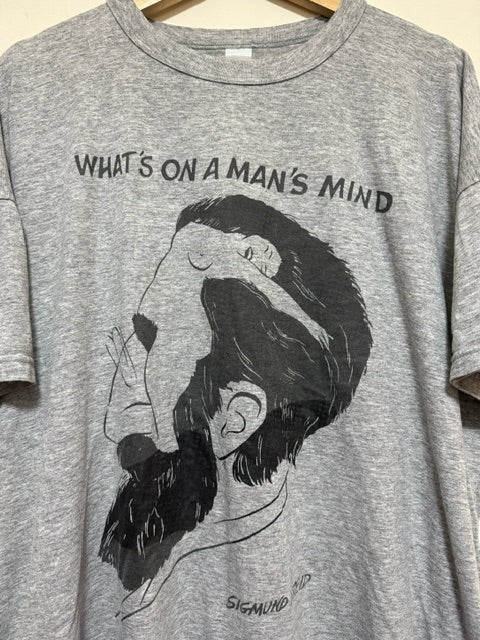 Vintage 80s Sigmund Freud philosophy , What’s on a Man’s Mind Original T-shirt Tee