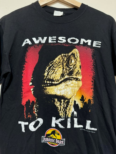 Vintage 1993 Jurassic Park Movie Promo Original T-Shirt Tee, European SMALL