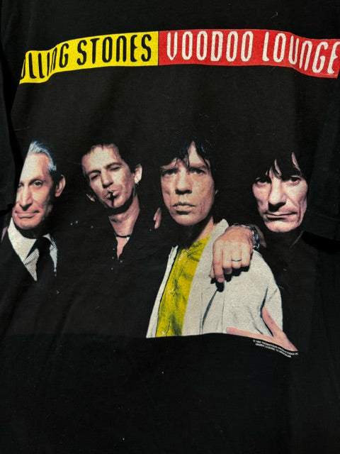 Vintage 1995 The Rolling Stones Voodoo Lounge South Africa Tour Promo Original T-shirt XL