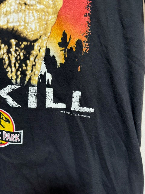 Vintage 1993 Jurassic Park Movie Promo Original T-Shirt Tee, European SMALL