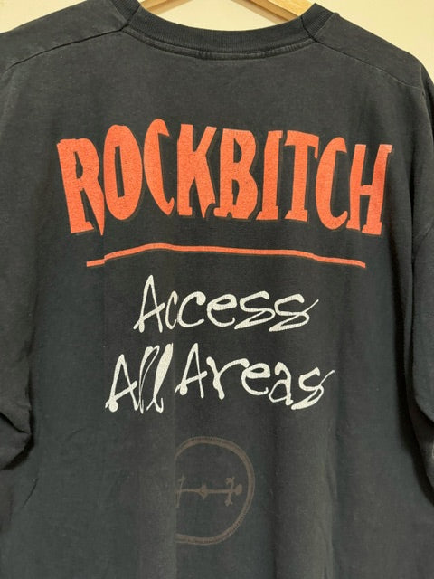 Vintage 1997 Rockbitch Access All Areas Europe Tour Promo T Shirt XL