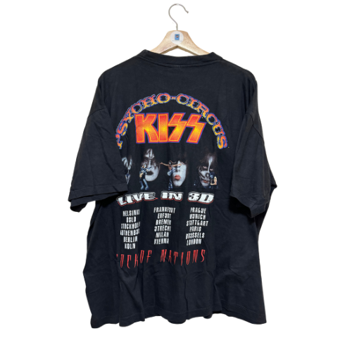 Vintage 90s Kiss Psycho Circus Europe Tour Promo T Shirt XL